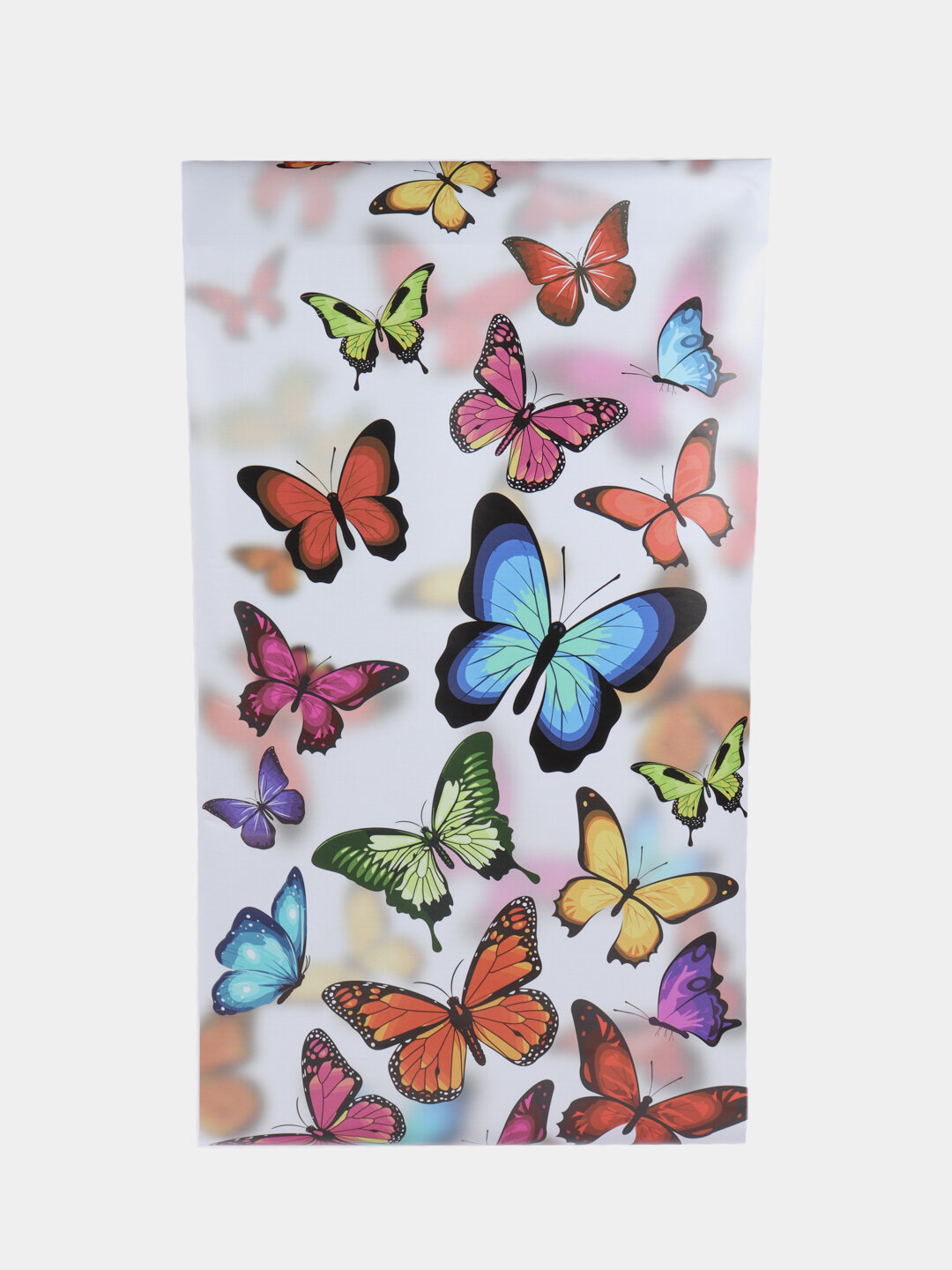 Витражная пленка на окно "Бабочки" 75х152 см самоклеющаяся, солнцезащитная наклейка