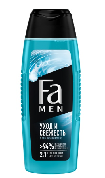 Гель для душа Fa Men Уход и Свежесть, 250 мл, 2 шт - фото №2