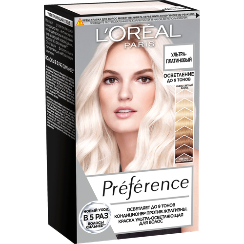 Краска для волос LOreal Paris Preference 9L Ultra Platinum 204мл 1799₽
