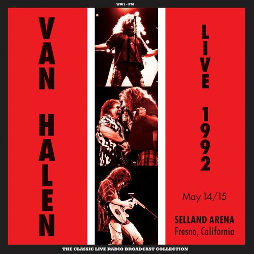 Виниловая пластинка Van Halen. Live At Selland Arena Fresno 1992. Red (2 LP) виниловая пластинка van halen live at selland arena fresno 1992 colour red white splatter 2 lp