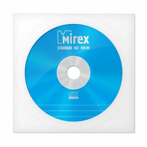 Носители информации CD-R, 48x, Mirex Standard, конверт/1, UL120051A8C