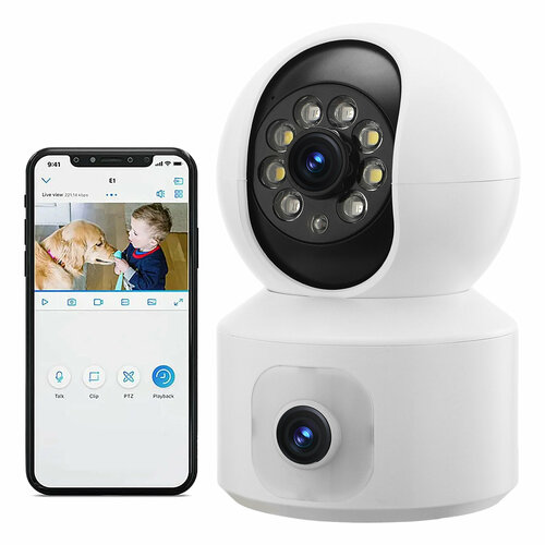 Видеоняня Умная поворотная антивандальная камера с Wi-Fi и датчиками движения 295600₽