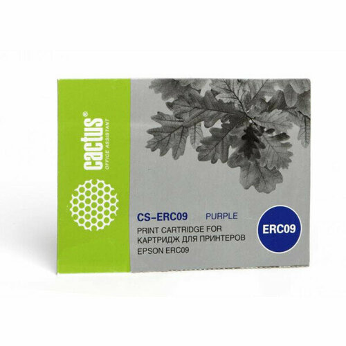 Картридж Cactus ERC09 (CS-ERC09) картридж матричный cactus cs erc09 для epson erc09 пурпурный ресурс 220 тыс знаков
