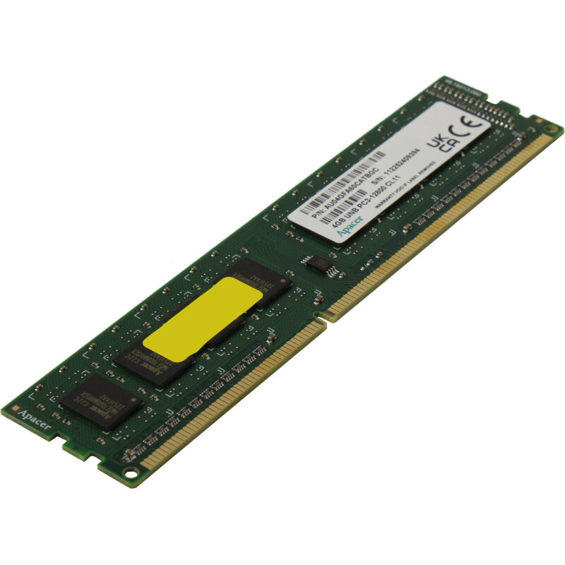 Оперативная память 4Gb PC3-12800 1600MHz DDR3 DIMM Apacer AU04GFA60CATBGC - фото №7