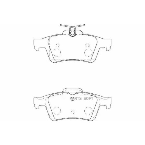 Комплект тормозных колодок, дисковый тормоз