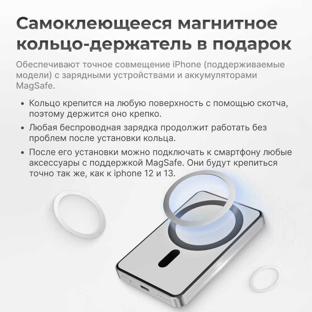 Внешний аккумулятор MagSafe Power Bank 5000 mAh для iPhone