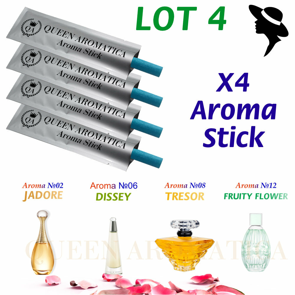 Сменные арома стики Queen Aromatica LOT 4 Stick Woman 4, Ароматизатор салона