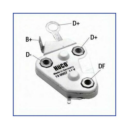 Реле-регулятор Huco 130007 для автомобилей Opel Omega A Kadett и Vectra A 500₽
