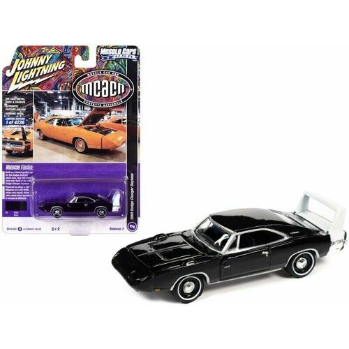 1 32 dodge charger 1970 alloy diecast model muscle car collection toys xmas gift office home decoration Модель коллекционная Johnny Lightning 1969 Dodge Charger Daytona MCACN Black Muscle Car