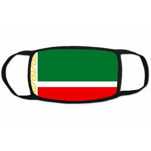 Стильная многоразовая маска MIGOM размер 18*10 принт 0022 - Чеченская Республика