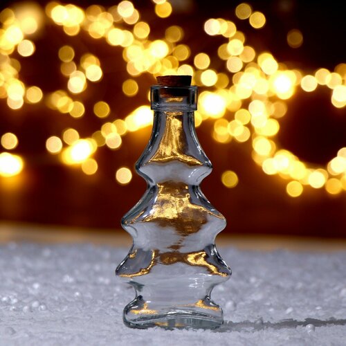 Основа для творчества и декорирования - бутылочка с крышкой Ёлочка объём 170 мл 1шт 353₽