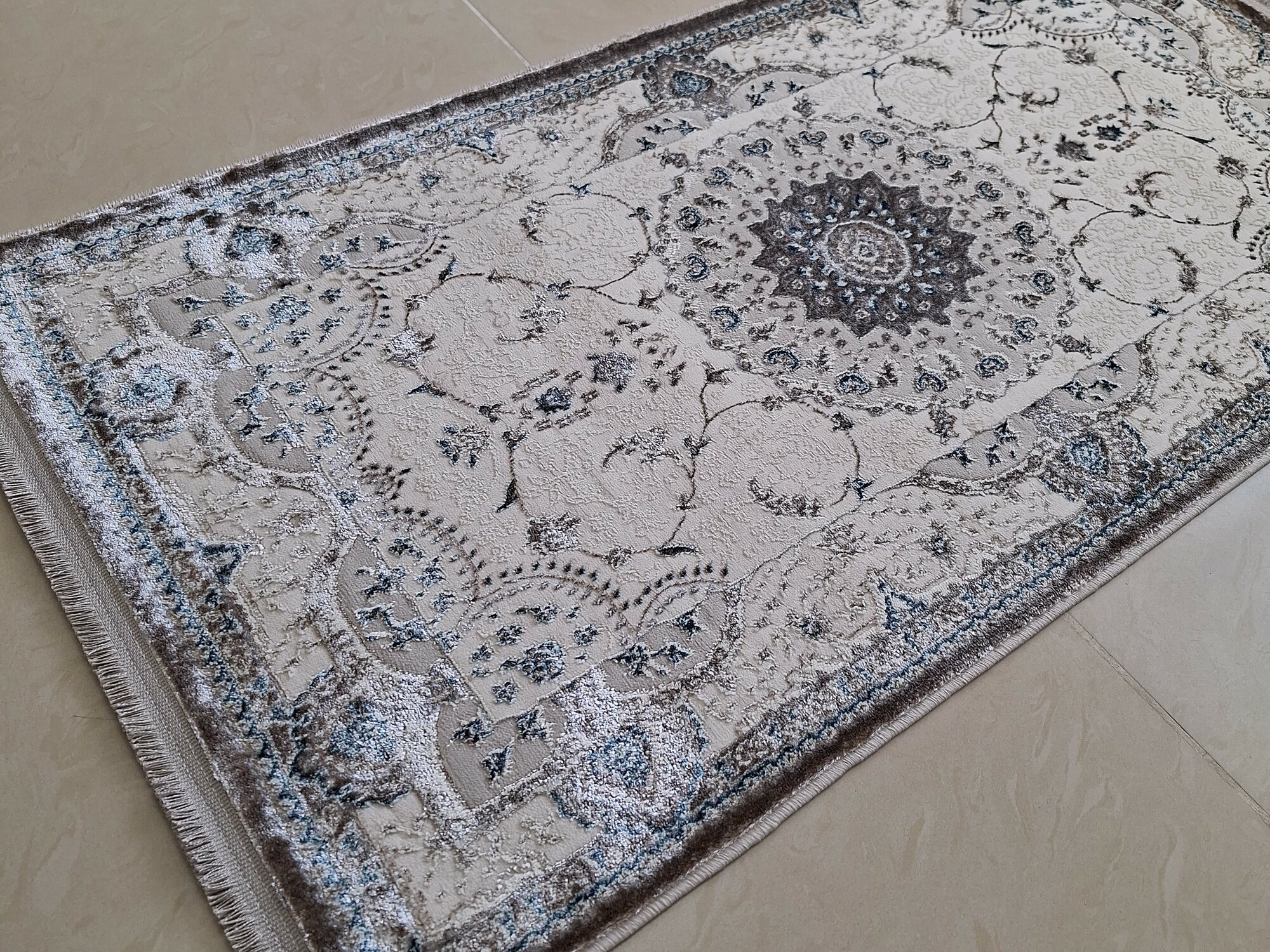 фото Ковер комнатный Rosallinda 80*150 см , ковер в спальню, ковер в детскую, прикроватный коврик Турция, Турецкие ковры