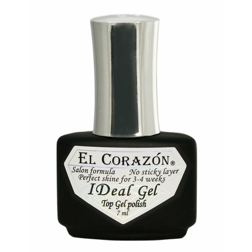 EL Corazon Топ для гель лака IDeal Top Gel Polish, 7 мл. el corazon гель для рук шелковые перчатки с маслом амаранта и мяты 30 мл