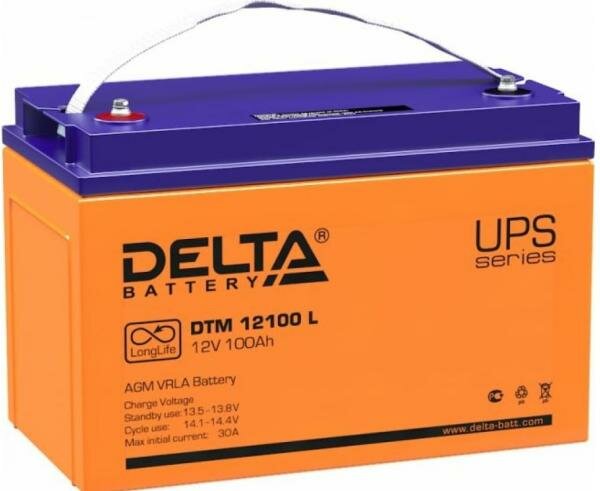 Батарея для ИБП Delta DTM 12100 L 12В 100Ач