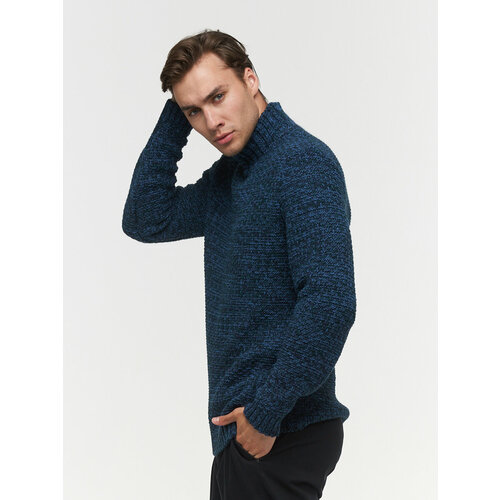 Свитер BE YOU, размер 46, синий свитер be you размер 46 серый