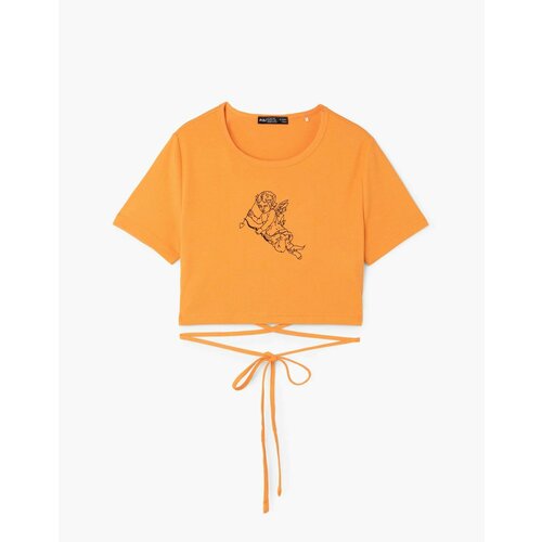 футболка mixfix размер 158 164 оранжевый Топ Gloria Jeans, размер 12-14л/158-164, оранжевый