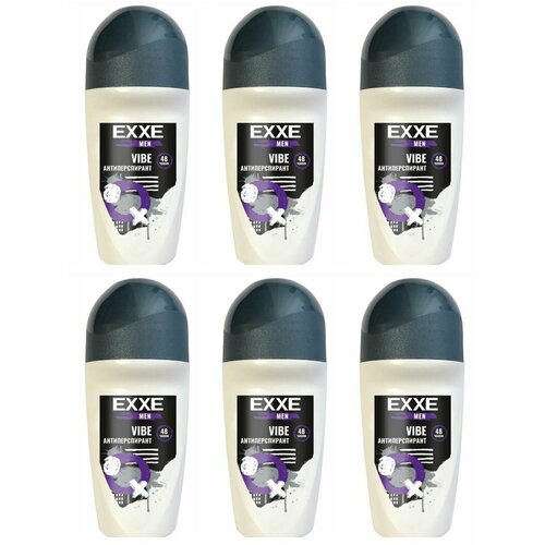 EXXE Дезодорант-антиперспирант роликовый Men Vibe, 50 мл, 6 шт exxe дезодорант антиперспирант men vibe 50 мл 2 шт