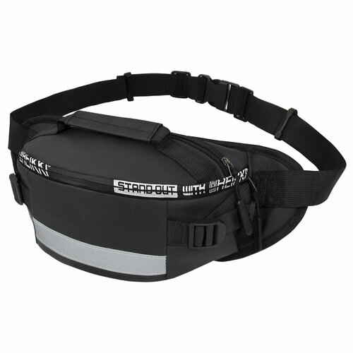 Сумка поясная HEIKKI RIO фактура гладкая черный 814₽