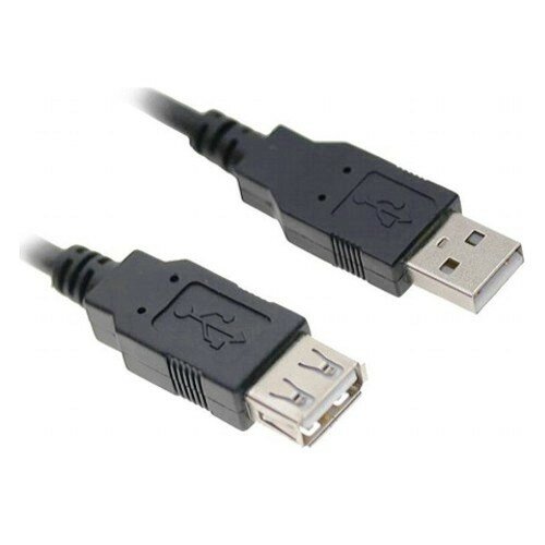 Удлинитель USB2.0 Am-Af ExeGate EX-CC-USB2-AMAF-5.0 - кабель 5 метров, чёрный