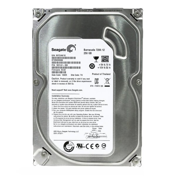 Жесткий диск Seagate 1BD141 250Gb SATAIII 3,5" HDD