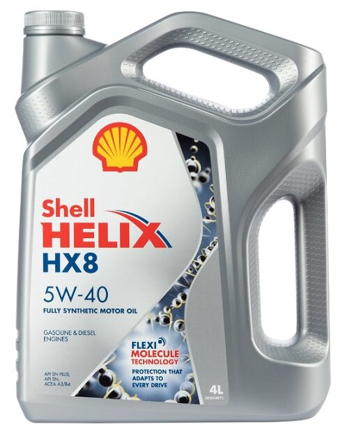 Масло моторное синтетическое Shell Helix HX8 5W40 4л