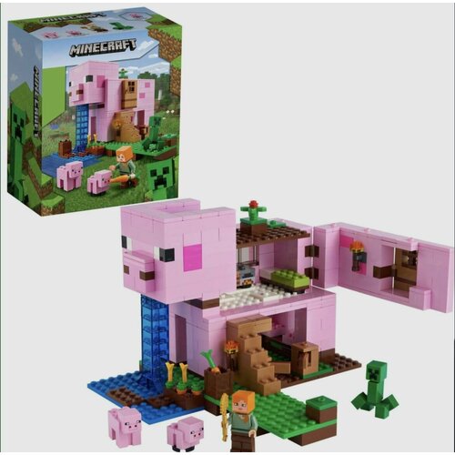 Конструктор 1019 My World Дом-свинья 490 дет. конструктор lego minecraft дом свинья 490 дет 21170