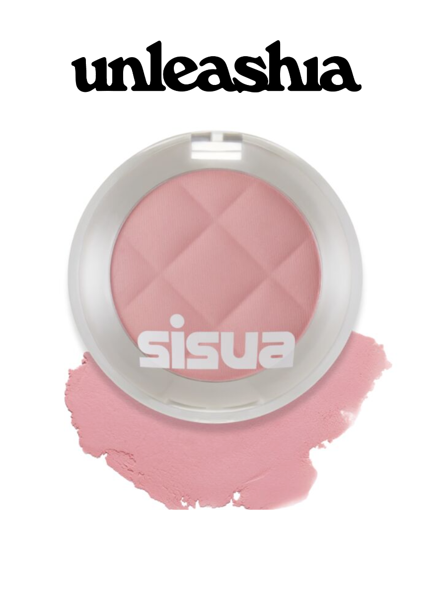 Компактные румяна с сияющим финишем Unleashia Sisua Butter Waffle Dough Blusher 01 Strawberry Vanilla