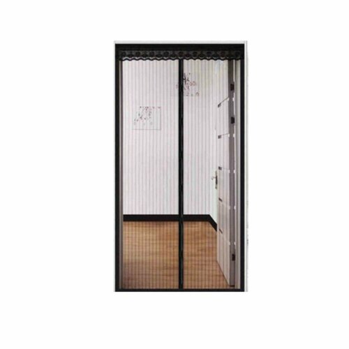 Дверная москитная сетка для дачи на магнитах 120*210 см черный