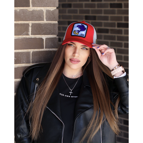 Бейсболка LOONEY TUNES бейсболка мужская женская летняя брендовая, размер 52-60, красный