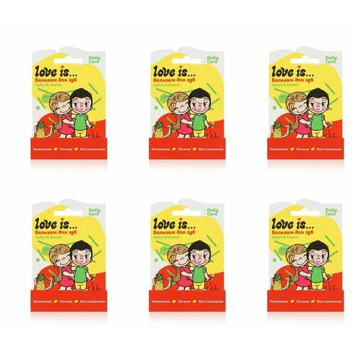 Love is Бальзам для губ Арбуз-ананас 42 г 6 шт 1628₽