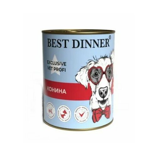 Best Dinner Консервы для собак Exclusive Gastro Intestinal Конина 7643 0,34 кг 42012 (10 шт)
