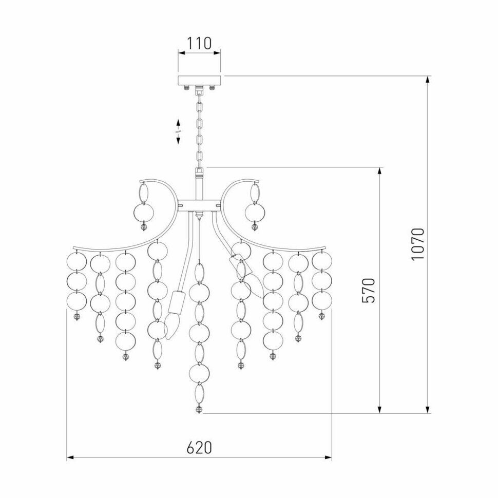 Люстра Bogates BOLLA 335/9 4690389170249 Bogate's - фото №11