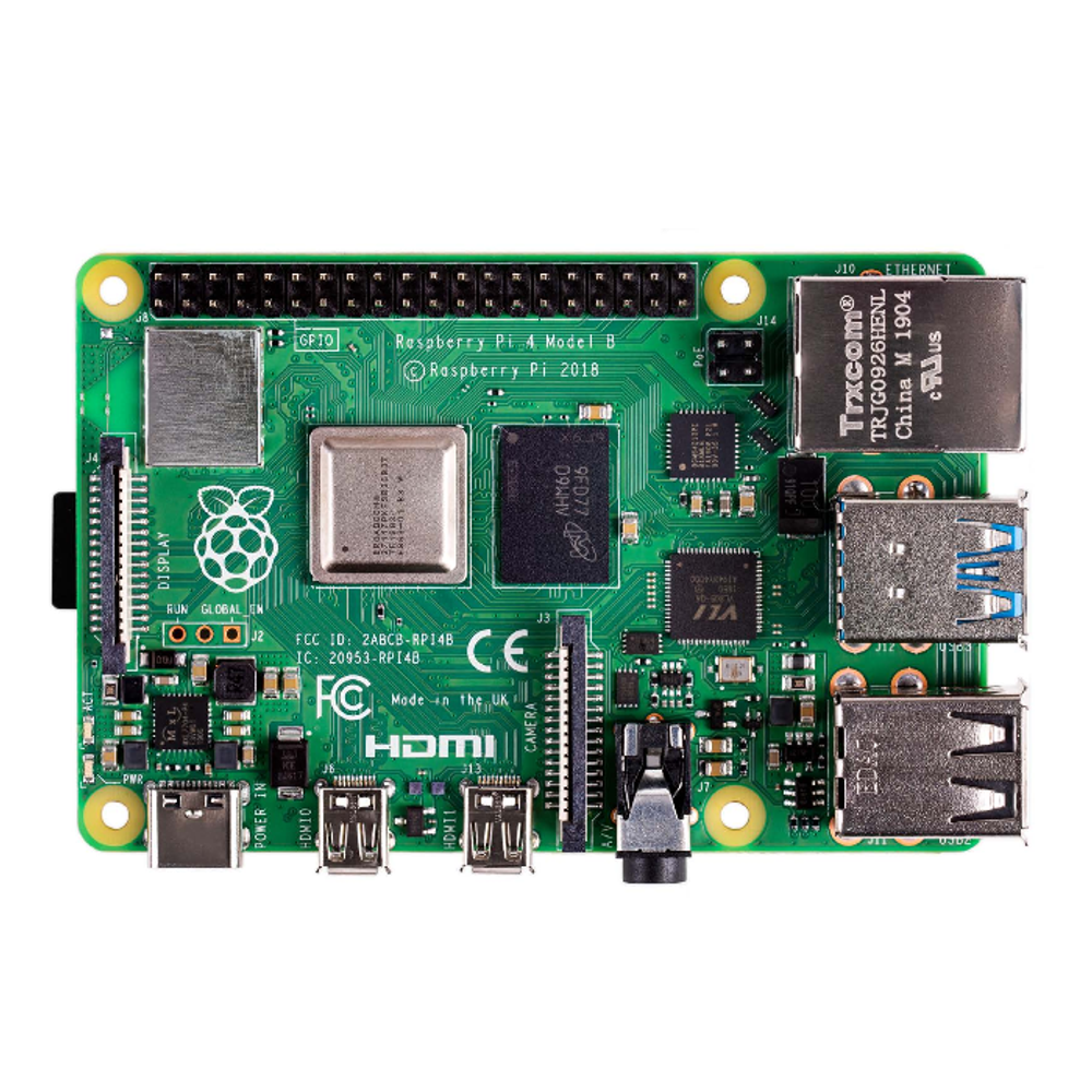 Raspberry Pi 4 Model B (RA545) Retail, 4GB RAM, Broadcom BCM2711 Quad core Cortex-A72 (ARM v8) 64-bit SoC @ 1.5GHz CPU, WiFi, Bluetooth, 40-pin GPIO, 2x USB 3.0, 2xUSB 2.0,2x micro-HDMI, USB-C 5V Power разъем (RASP4448) (931182)