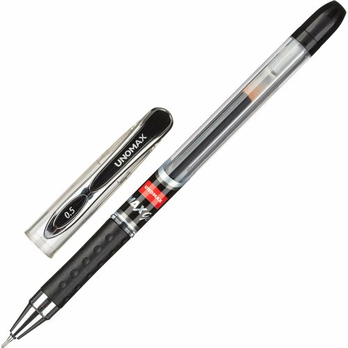 Ручка гелевая неавтомат. Unomax/Unimax Max Gel 0,5мм, черн, манж