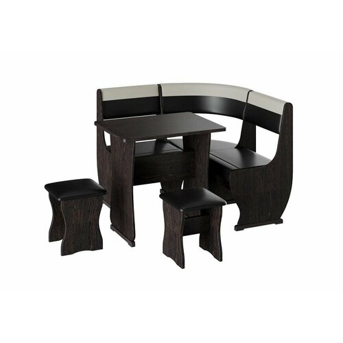 Кухонный уголок БонМебель Уют Тип 1 мини венгешоколадбеж стол скамья угловая стул стол кухонный стулья для кухни 18852₽