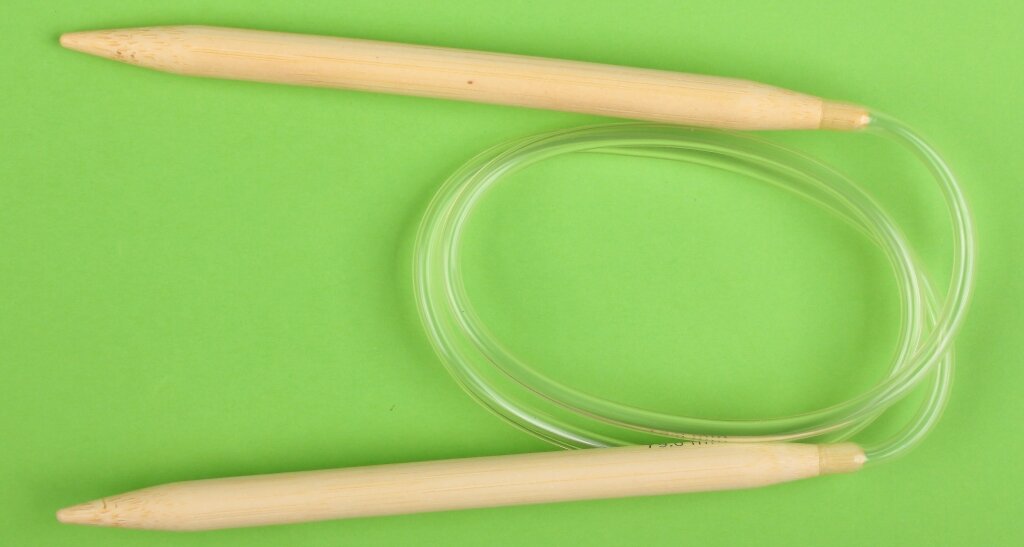 Спицы для вязания круговые GAMMA, бамбук, d9,0мм, 80см, 1шт
