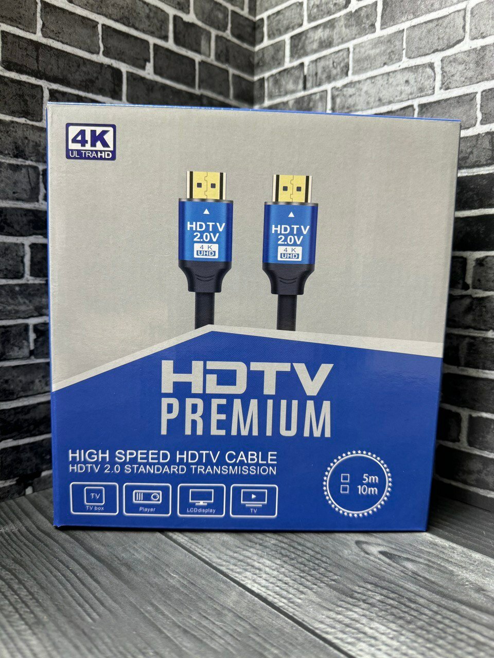 Высококачественный кабель HDMI версия 2.0 4K PREMIUM 5 метров