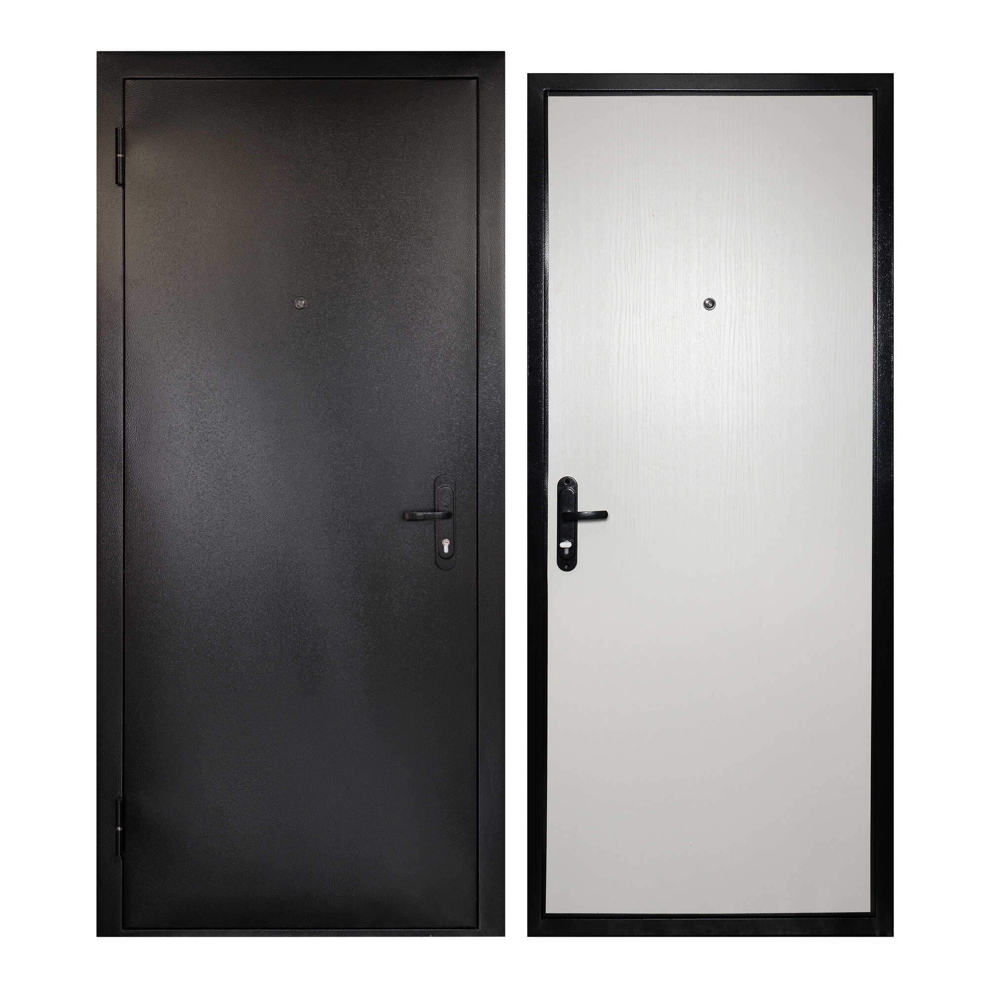 Дверь входная для квартиры Unicorn металлическая Terminal 860х2050, левая, антивандальное покрытие, уплотнитель, цилиндровый замок, серый/белый