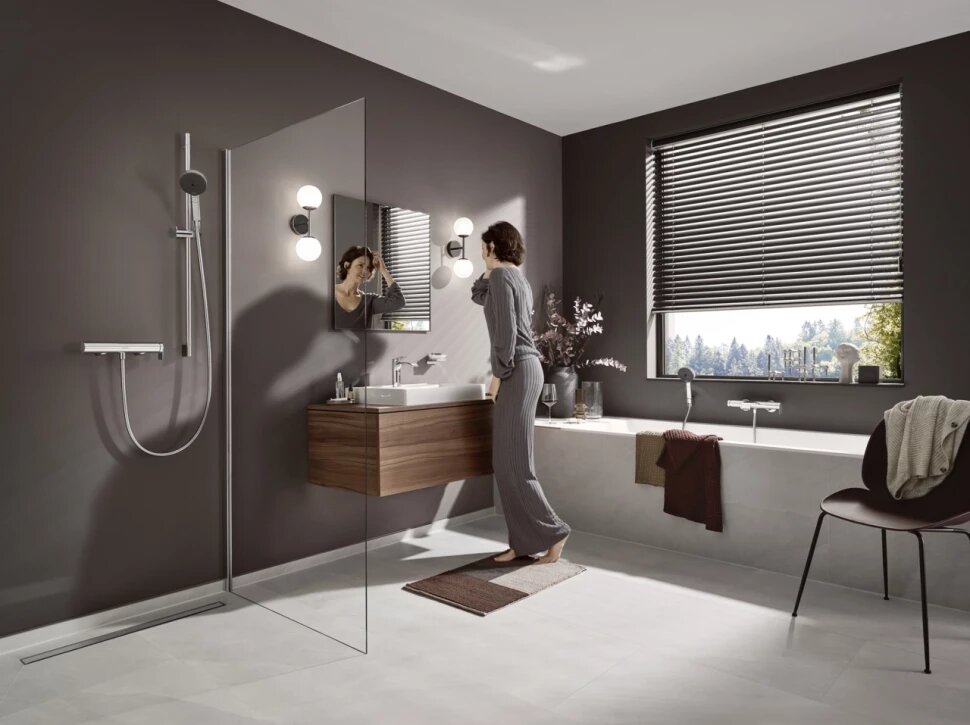 Смеситель для раковины hansgrohe Vivenis 80 со сливным гарнитуром 75010000, хром - фото №2