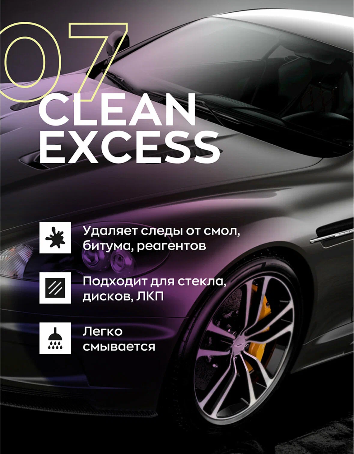 Очиститель битума и смолы деликатный 0,5л Smart Clean Excess 07 SMART OPEN