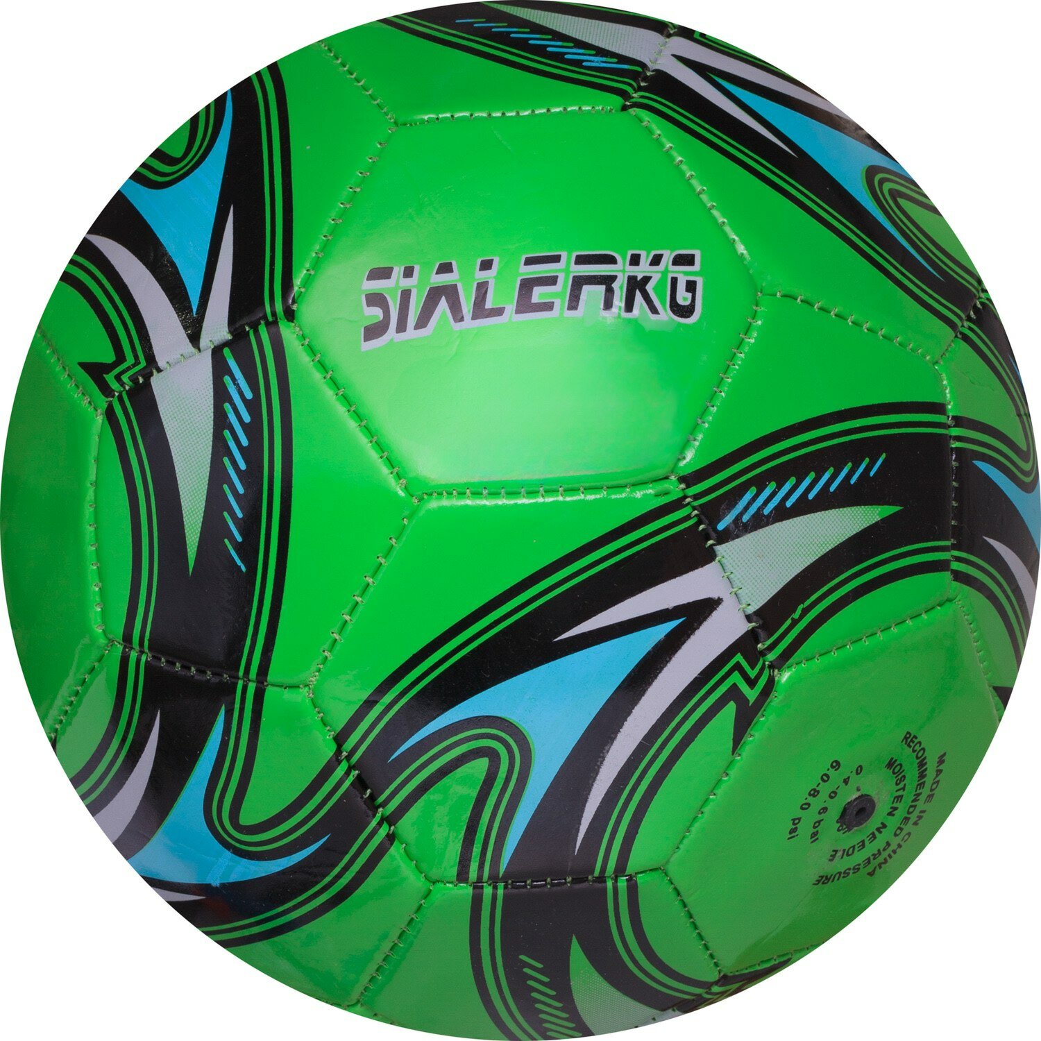 Мяч футбольный Junfa Вихрь зеленый 23 см WA-34931/зеленый