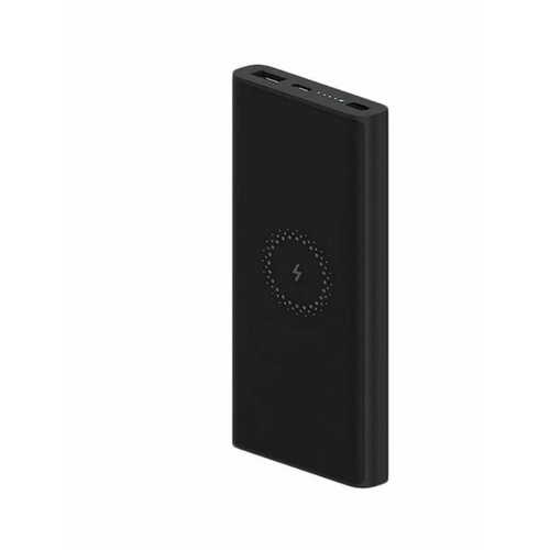 Повербанк Power Bank с беспроводной зарядкой 10000 mAhиндикатор зарядки - Черный матовый 1845₽