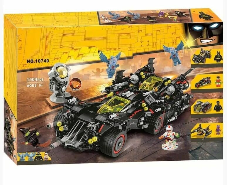 Конструктор Крутой Бэтмобиль, 1504 дет. 10740