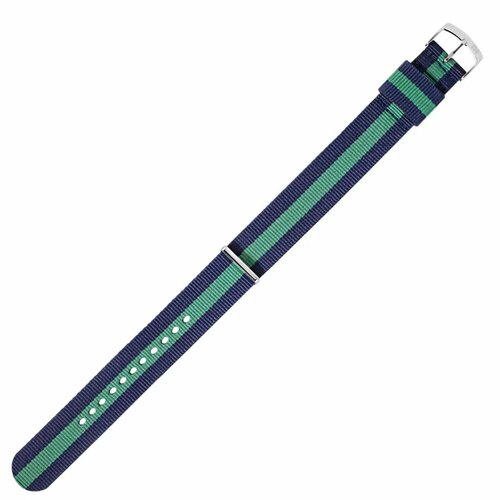 Ремешок Morellato, фактура гладкая, размер 18, синий/зеленый