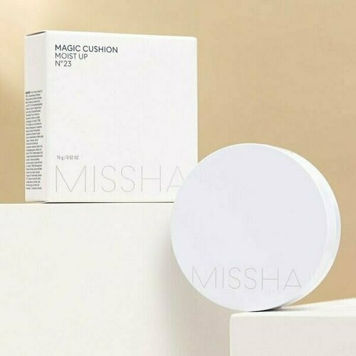 Тональный крем Missha Magic Cushion Moist Up SPF50+/PA+++ 23 15 мл missha magic cushion moist up увлажняющий стойкий кушон 23