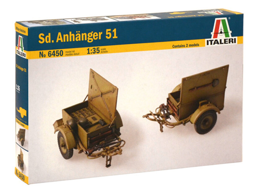 6450 Italeri Немецкий прицеп Sd. Anhanger 51 (1:35)