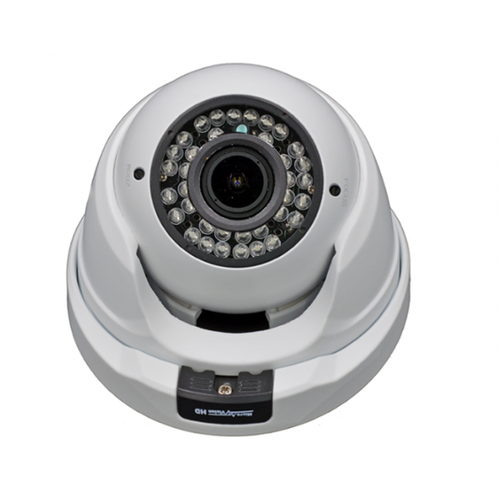 Уличная купольная антивандальная мультиформатная AHD-камера видеонаблюдения 4Мп с вариофокальным объективом со встроенной ИК-подсветкой до 40 м MicroVision MV-H8984M 28-12мм 445000₽