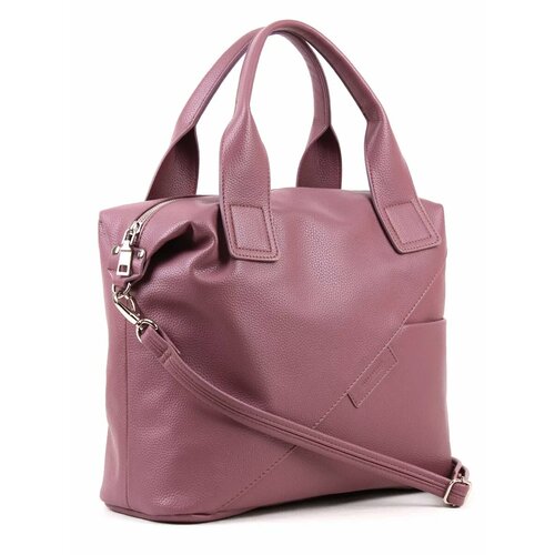 Сумка тоут Медведково, фактура гладкая, розовый