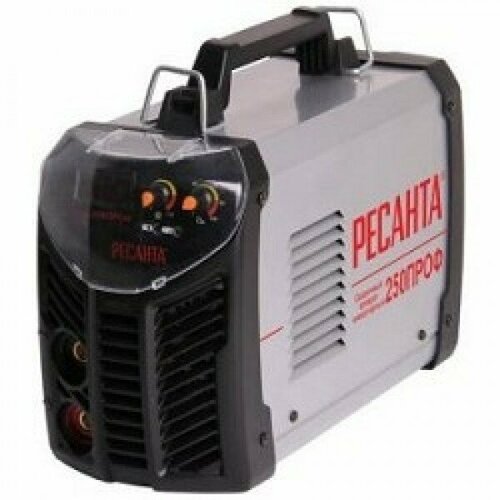 Ресанта Сварочное оборудование Инверторы Ресанта САИ 250 6531 Сварочный аппарат инверторный ПРОФ 6531 100В-260В макс83кВт 10А-250А ПВ 70 напр холостого хода 65В напр 28В макс диаметр электрода 6мм 32950₽