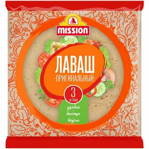Лаваш Mission Оригинальный, 30см, 3 шт, 270г